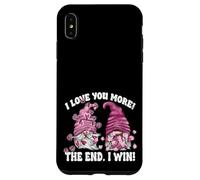 Custodia per iPhone XS Max I Love You More The End I Win Valentines Gnome Couple