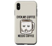 Custodia per iPhone XS Max I poteri della caffeina attivano le mattine dell'ufficio degli amanti del caffè