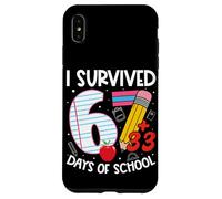 Custodia per iPhone XS Max I Survived 67 + 33 Days School Kids Funny 100th Day School