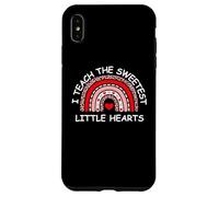 Custodia per iPhone XS Max I Teach The Sweetest Hearts Rainbow Teacher Valentine's Day