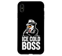Custodia per iPhone XS Max Ice Cold Boss Penguin Mafia Umorismo divertente