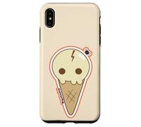 Custodia per iPhone XS Max Ice Cream Skull Spoopy Kawaii Halloween Design, Cute Spooky
