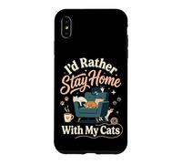 Custodia per iPhone XS Max I'd Rather Stay Home With My Cats