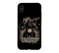 Custodia per iPhone XS Max If The Devil Isn't Bothering You... Men Christian Motorcycle