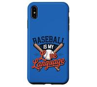 Custodia per iPhone XS Max Il baseball è il mio amore Linguaggio Fan Giocatore Coach Amante dello sport