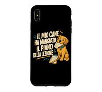 Custodia per iPhone XS Max Il cane ha mangiato il piano della lezione Prof