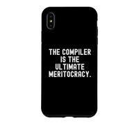 Custodia per iPhone XS Max Il compilatore è l'ultimo codice audace della meritocrazia