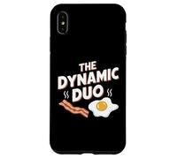 Custodia per iPhone XS Max Il dinamico duo Bacon Eggs Funny Breakfast Lover