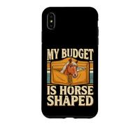 Custodia per iPhone XS Max Il mio budget è l'umorismo equestre a forma di cavallo