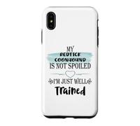 Custodia per iPhone XS Max Il mio cane Redtick Coonhound non è viziato solo ben addestrato