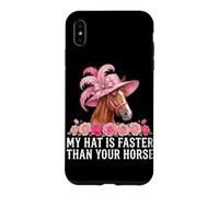 Custodia per iPhone XS Max Il mio cappello è più veloce del tuo cavallo Derby Day Horse Racing