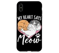 Custodia per iPhone XS Max Il mio cuore dice miao