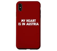 Custodia per iPhone XS Max Il mio cuore è in Austria