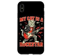 Custodia per iPhone XS Max Il mio gatto è un gatto Rockstar Guitar Rock