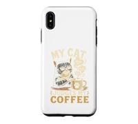 Custodia per iPhone XS Max Il Mio Gatto Giudica Il Mio Caffè Rituale Mattutino Club