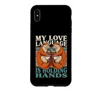 Custodia per iPhone XS Max Il mio linguaggio d'amore tenendosi per mano coppia lontra