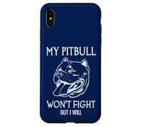 Custodia per iPhone XS Max Il mio Pitbull non combatterà ma io sarò American Pitbull Terrier