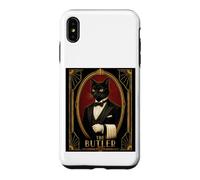 Custodia per iPhone XS Max Il mistero dell'omicidio del gatto nero Art Déco di Butler
