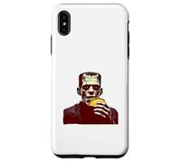 Custodia per iPhone XS Max Il mostro di Frankenstein mangia un taco, comico horror Food Mashup