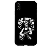 Custodia per iPhone XS Max Il presidente Abraham Lincoln Suona la chitarra American Rock Star