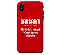Custodia per iPhone XS Max Il sarcasmo è la difesa naturale del corpo contro la stupidità divertente