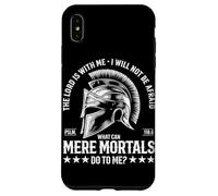 Custodia per iPhone XS Max Il Signore è con me Non avrò paura Salmo 118:6 Cristo