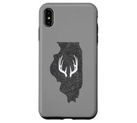 Custodia per iPhone XS Max Illinois IL Deer Hunting Shed Antlers Design