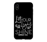 Custodia per iPhone XS Max Illumina il tuo cammino con Matteo 5:16