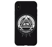 Custodia per iPhone XS Max illuminati tutti gli occhi vedenti cospirazione illusione piramide