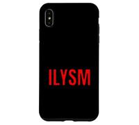 Custodia per iPhone XS Max ILYSM Retro 80s Text Slang Significativo Design Minimale