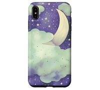 Custodia per iPhone XS Max In My Fantasy Era Witchy Green Sage Purple Moon Phases Stars