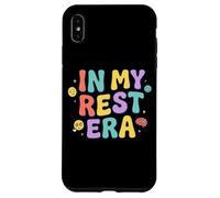 Custodia per iPhone XS Max In My Rest Era con testo multicolore