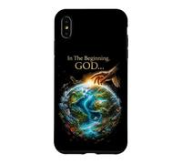 Custodia per iPhone XS Max In The Beginning GOD... Earth Genesis 1:1 Bible Verse Nature