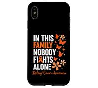 Custodia per iPhone XS Max In This Family Nobody Fights Alone Kidney Cancer Awareness