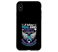 Custodia per iPhone XS Max Indosso foglia di tè e viola per qualcuno che mi manca la prevenzione del suicidio