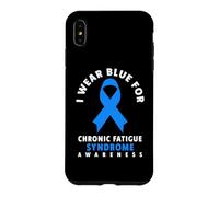 Custodia per iPhone XS Max Indosso il blu per la consapevolezza della sindrome da stanchezza cronica