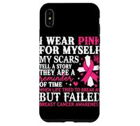 Custodia per iPhone XS Max Indosso il rosa per me Le mie cicatrici raccontano una storia che sono un Remi