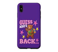 Custodia per iPhone XS Max Indovina chi torna a scuola carino orso studente insegnante benvenuto