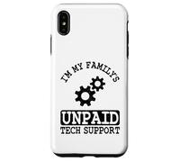 Custodia per iPhone XS Max Ingegnere del software IT Guy Sono il supporto tecnico non pagato della mia famiglia