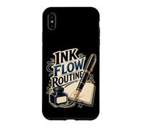 Custodia per iPhone XS Max INK FLOW ROUTINE Stilografica Taccuino Scrittura