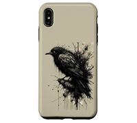 Custodia per iPhone XS Max Inkstorm Crow Silenzio davanti alla caw