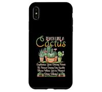Custodia per iPhone XS Max Insegna come un insegnante di cactus a scuola paziente forte