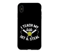 Custodia per iPhone XS Max Insegno ai miei figli Hit & Rubare Softball Mom