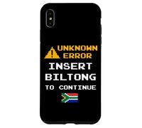 Custodia per iPhone XS Max Insert Biltong Retro Funny Error South Africa Braai Dad Joke