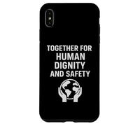 Custodia per iPhone XS Max Insieme per la dignità umana e la sicurezza | Regalo per la giornata dei diritti umani