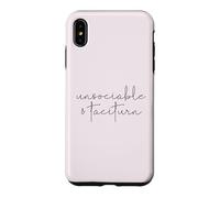 Custodia per iPhone XS Max INSOCIABILE E TACITURNO Jane Austen Orgoglio & Pregiudizio Meme