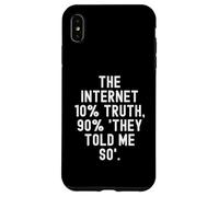 Custodia per iPhone XS Max Internet 10 verità 90 mi hanno detto così Motivazionale