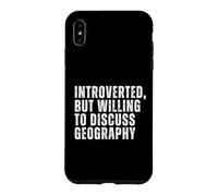 Custodia per iPhone XS Max Introverso ma disposto a discutere di geografia introversa