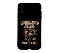 Custodia per iPhone XS Max Introverso ma disposto a discutere perché le persone esistono divertenti