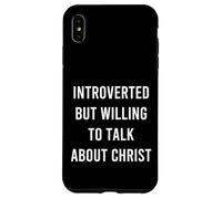 Custodia per iPhone XS Max Introverso ma disposto a parlare di Cristo Cure Christian